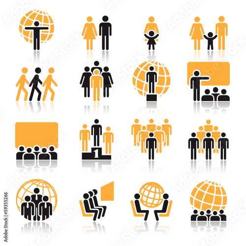 Vector: People, icons People, icons