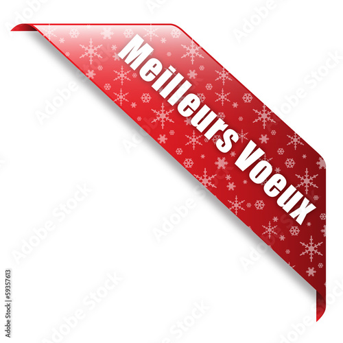 Illustration: Ruban "Meilleurs Voeux" (noël joyeux bannière tampon bouton) Ruban "Meilleurs Voeux" (noël joyeux bannière tampon bouton)