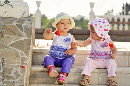 Photo: two baby friends two baby friends