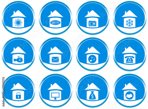 Vector: set icons with modern technology objects for web site design set icons with modern technology objects for web site design