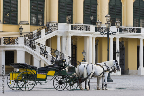 Photo: Fiaker vor Schloss Schönbrunn Wien Fiaker vor Schloss Schönbrunn Wien