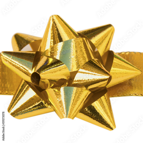 Photo: noeud doré décoration cadeau noeud doré décoration cadeau