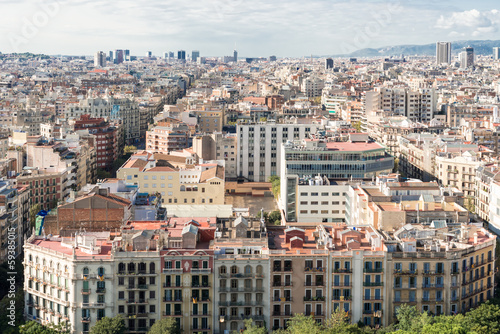 Photo: Buildings in Barcelona, Spain Buildings in Barcelona, Spain