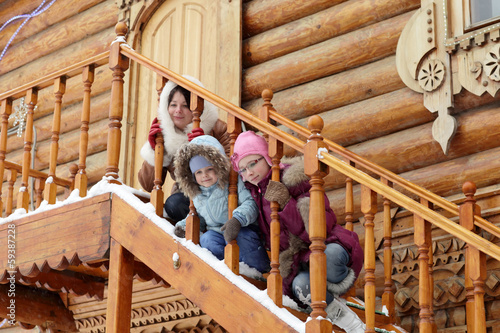 Photo: Family on the stairs Family on the stairs