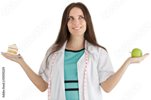 Photo: Nutritionist Comparing Diets Nutritionist Comparing Diets