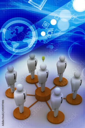 Illustration: Network with people Network with people