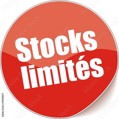 Vector: étiquette stocks limités étiquette stocks limités