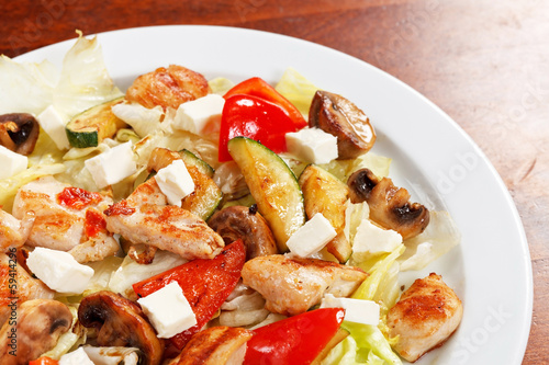 Photo: salad with meat salad with meat