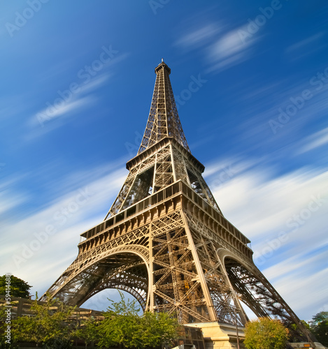 Photo: Eiffel Tower in Paris long exposure Eiffel Tower in Paris long exposure