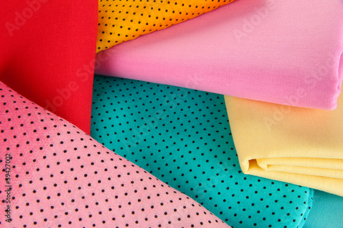 Photo: Cloth fabrics close up Cloth fabrics close up