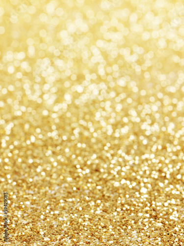 Photo: golden background of defocused abstract lights golden background of defocused abstract lights