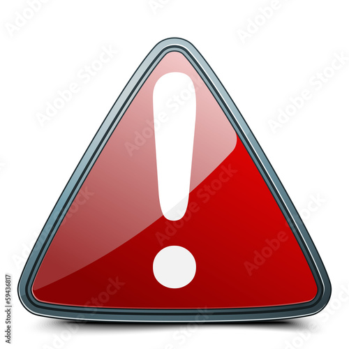 Illustration: Exclamation danger sign Exclamation danger sign