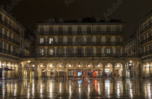 Photo: Constitution Square in San Sebastian Constitution Square in San Sebastian