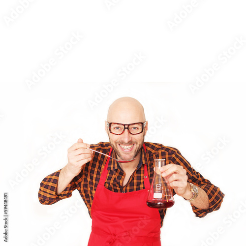 Photo: Freudiger Koch der Molekularen Küche Freudiger Koch der Molekularen Küche