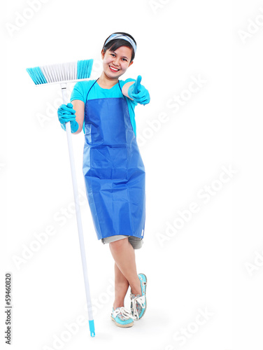 Photo: Lady With Broom Lady With Broom