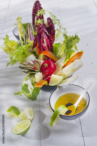 Photo: Vinaigrette with mixed vegetables Vinaigrette with mixed vegetables