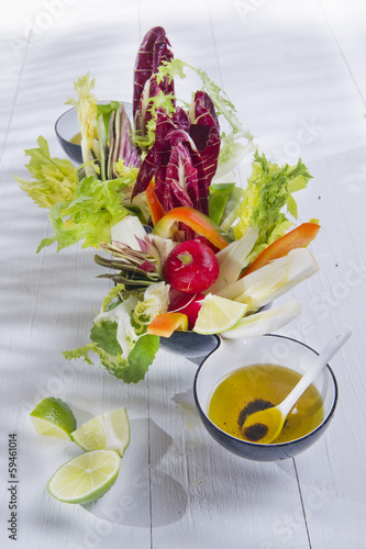 Photo: Vinaigrette with mixed vegetables Vinaigrette with mixed vegetables