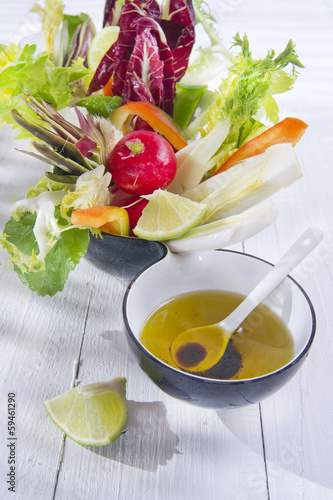 Photo: Vinaigrette with mixed vegetables Vinaigrette with mixed vegetables