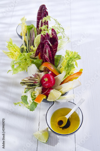 Photo: Vinaigrette with mixed vegetables Vinaigrette with mixed vegetables