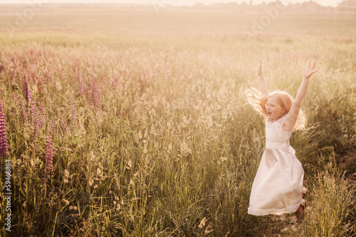 Photo: jumping girl outdoor jumping girl outdoor