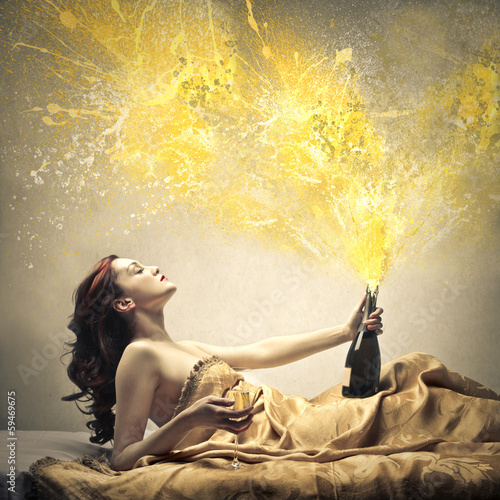 Photo: Exploding Champagne Exploding Champagne