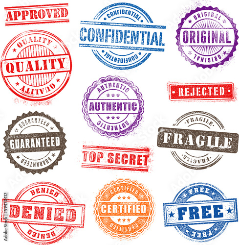 Vector: Grunge Commercial Stamps Set2 Grunge Commercial Stamps Set2