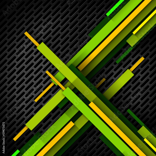 Illustration: Diagonal Overlapped Stripes - Metal Grid Diagonal Overlapped Stripes - Metal Grid