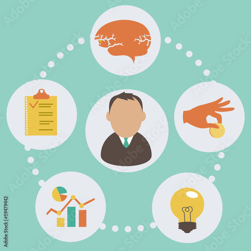 Illustration: business start up concept business start up concept