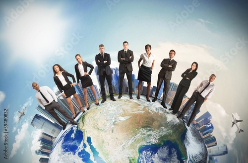 Photo: Global business team Global business team