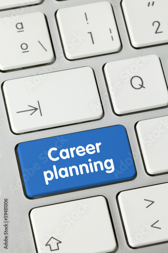 Illustration: Career planning. Keyboard Career planning. Keyboard