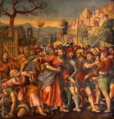 Photo: Verona - Captivity of Christ or Arresto di Gesu - st Bernardino Verona - Captivity of Christ or Arresto di Gesu - st Bernardino