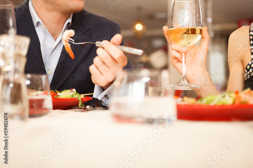 Photo: Couple having dinner Couple having dinner