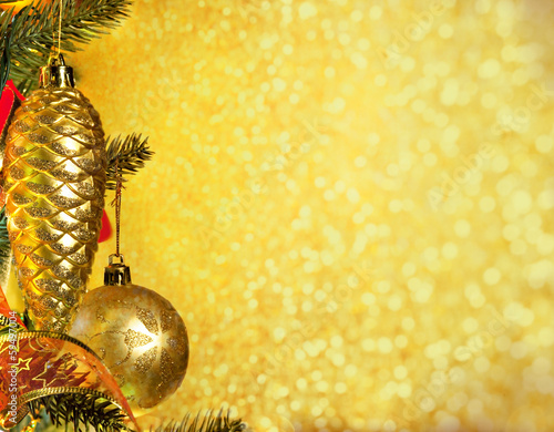 Photo: Bright christmas background Bright christmas background