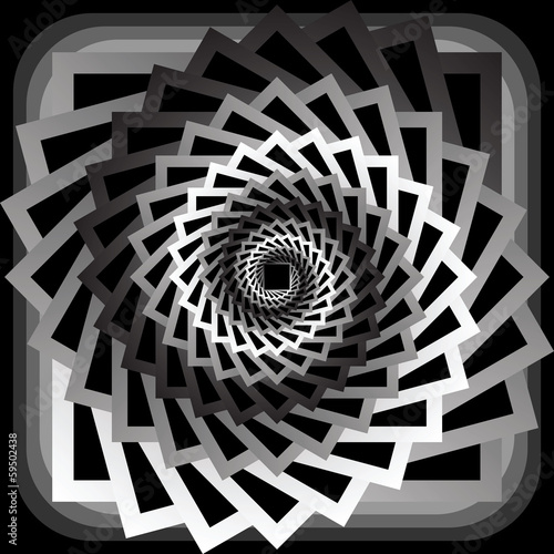Vector: Design monochrome abstract spiral movement background Design monochrome abstract spiral movement background
