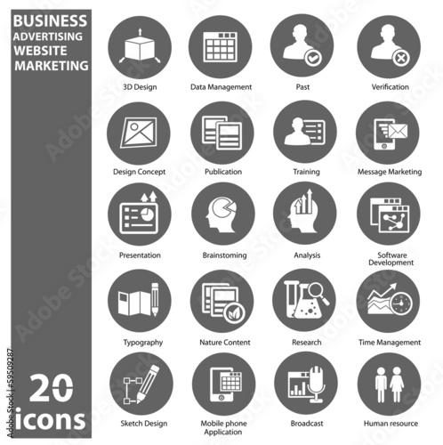 Vector: Business,Marketing & Advertise icons,Gray version,vector Business,Marketing & Advertise icons,Gray version,vector