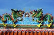 Dragon at Chinese Temple Roof Dragon at Chinese Temple Roof