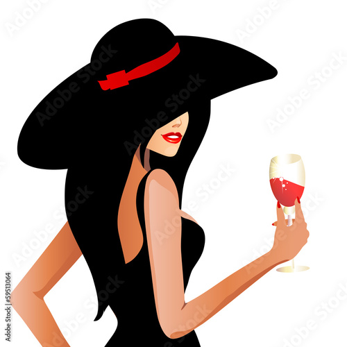 Illustration: beautiful woman beautiful woman