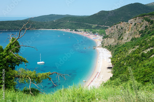 Jaz Beach In Budva, Montenegro