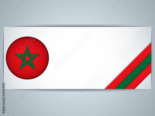Vector: Morocco Country Set of Banners Morocco Country Set of Banners