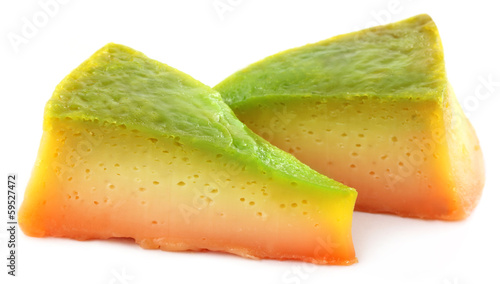 Photo: Sliced pudding Sliced pudding