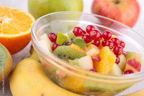 Photo: fruit salad in bowl fruit salad in bowl