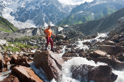 Photo: Happy hiker. Happy hiker.