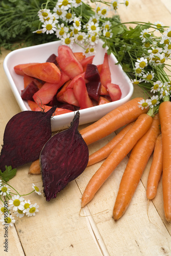Photo: Möhren-Rote-Beete-Gemüse Möhren-Rote-Beete-Gemüse