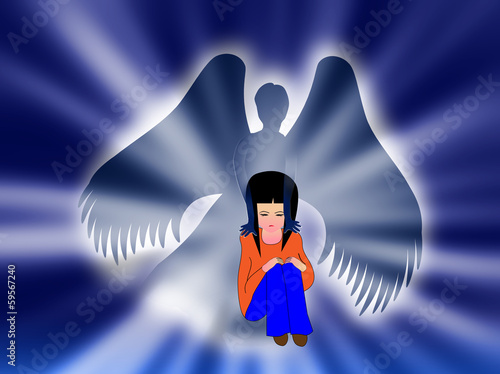 Illustration: My angel My angel