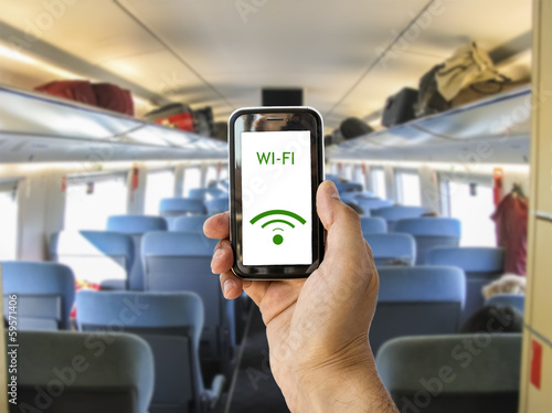 Photo: connect wifi on the train connect wifi on the train