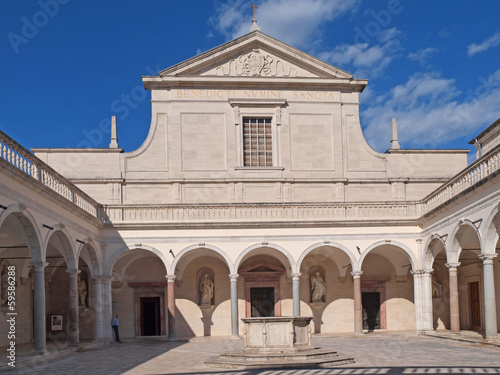 Photo: The Abbey of Montecassino, Italy. The Abbey of Montecassino, Italy.