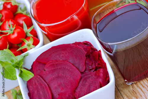 Photo: Beet and tomato juice Beet and tomato juice