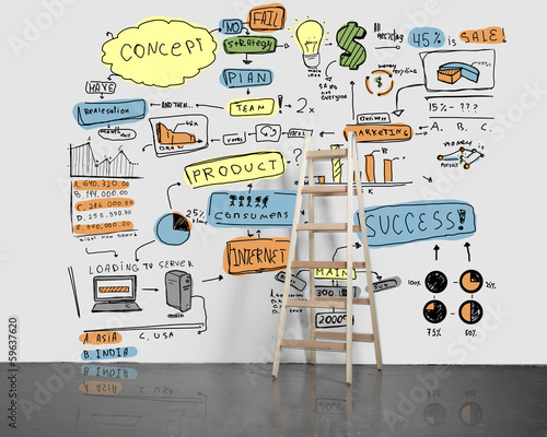 Photo: colored business concept colored business concept
