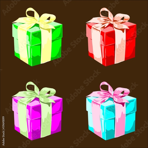 Vector: 4_birthday gift 4_birthday gift