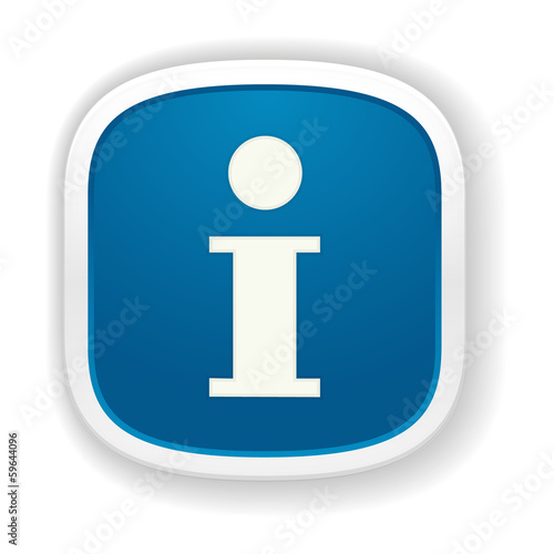 Vector: The info glossy button The info glossy button